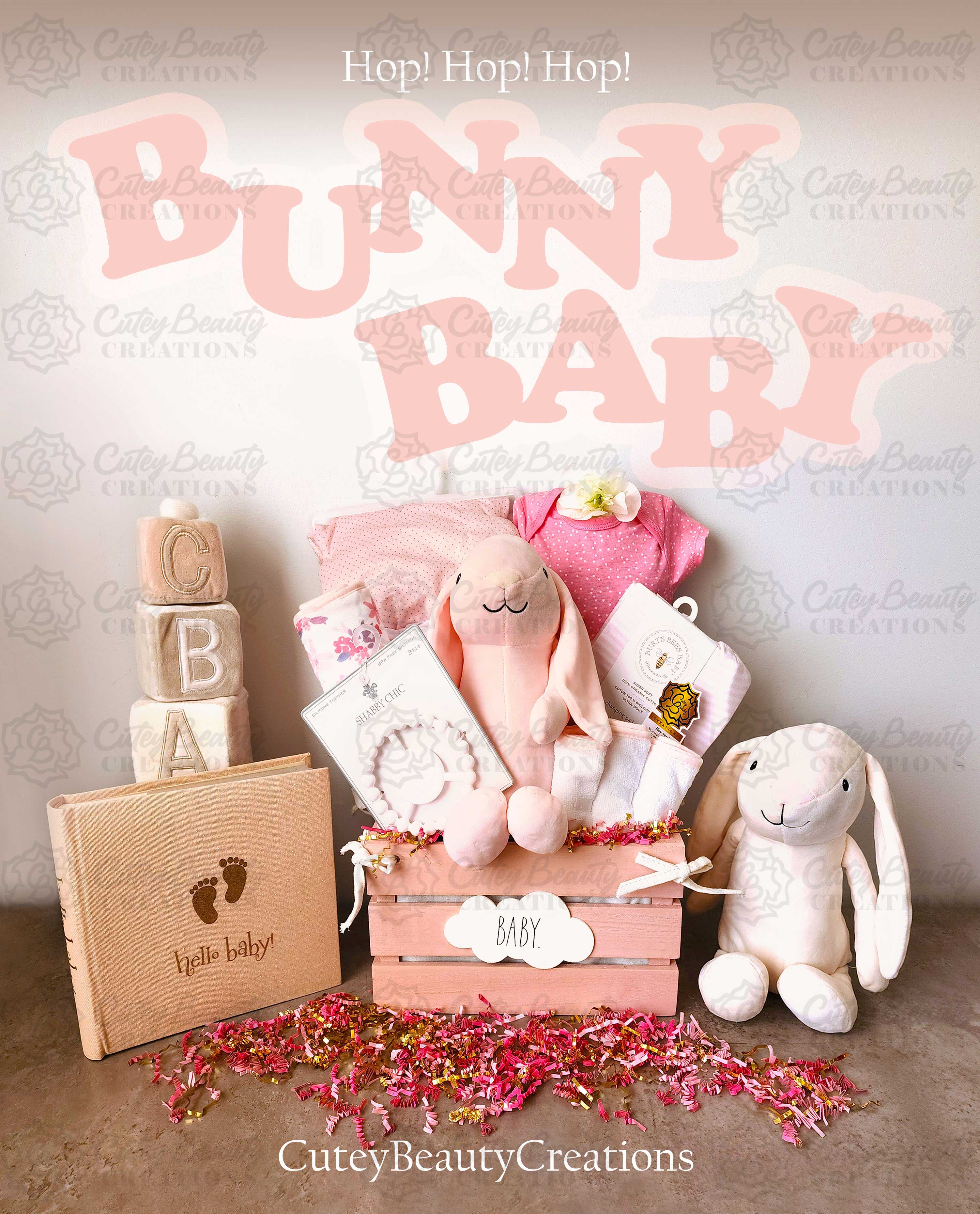 'Bunny Bliss' Baby Gift Basket