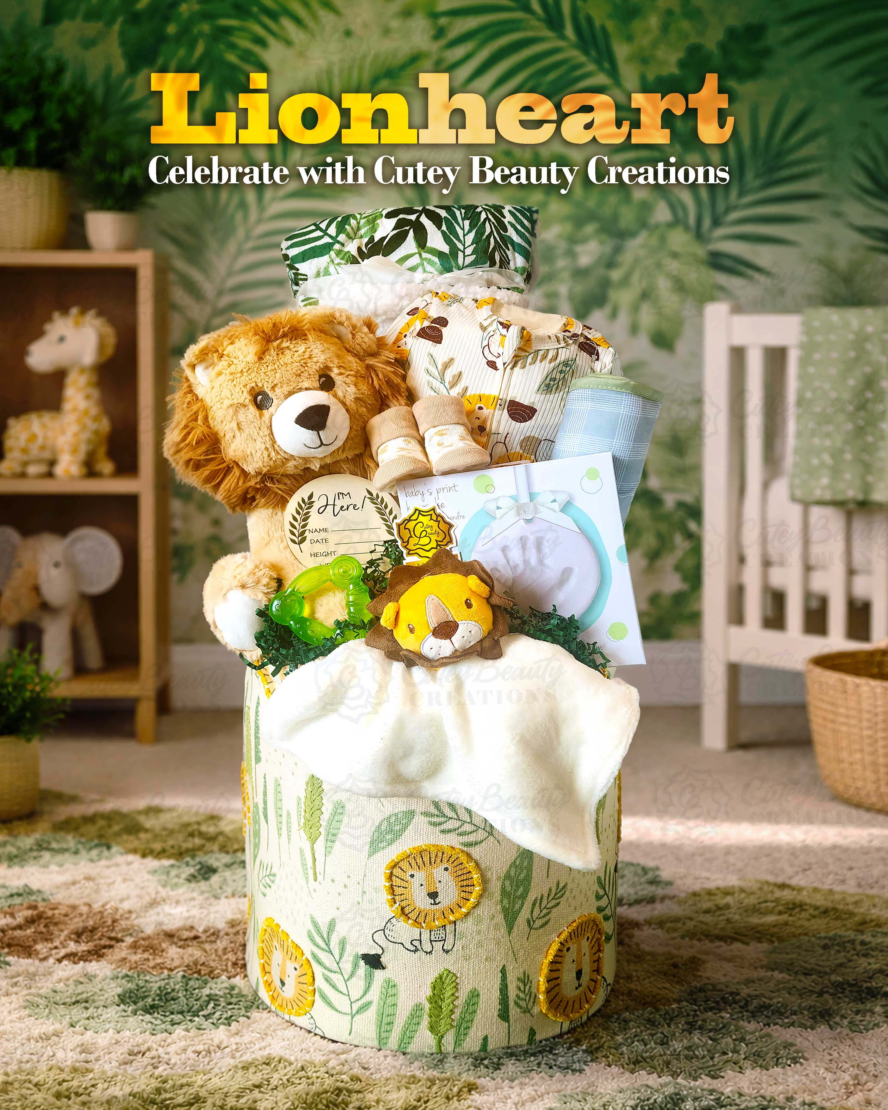 'Lionheart' Baby Gift Basket