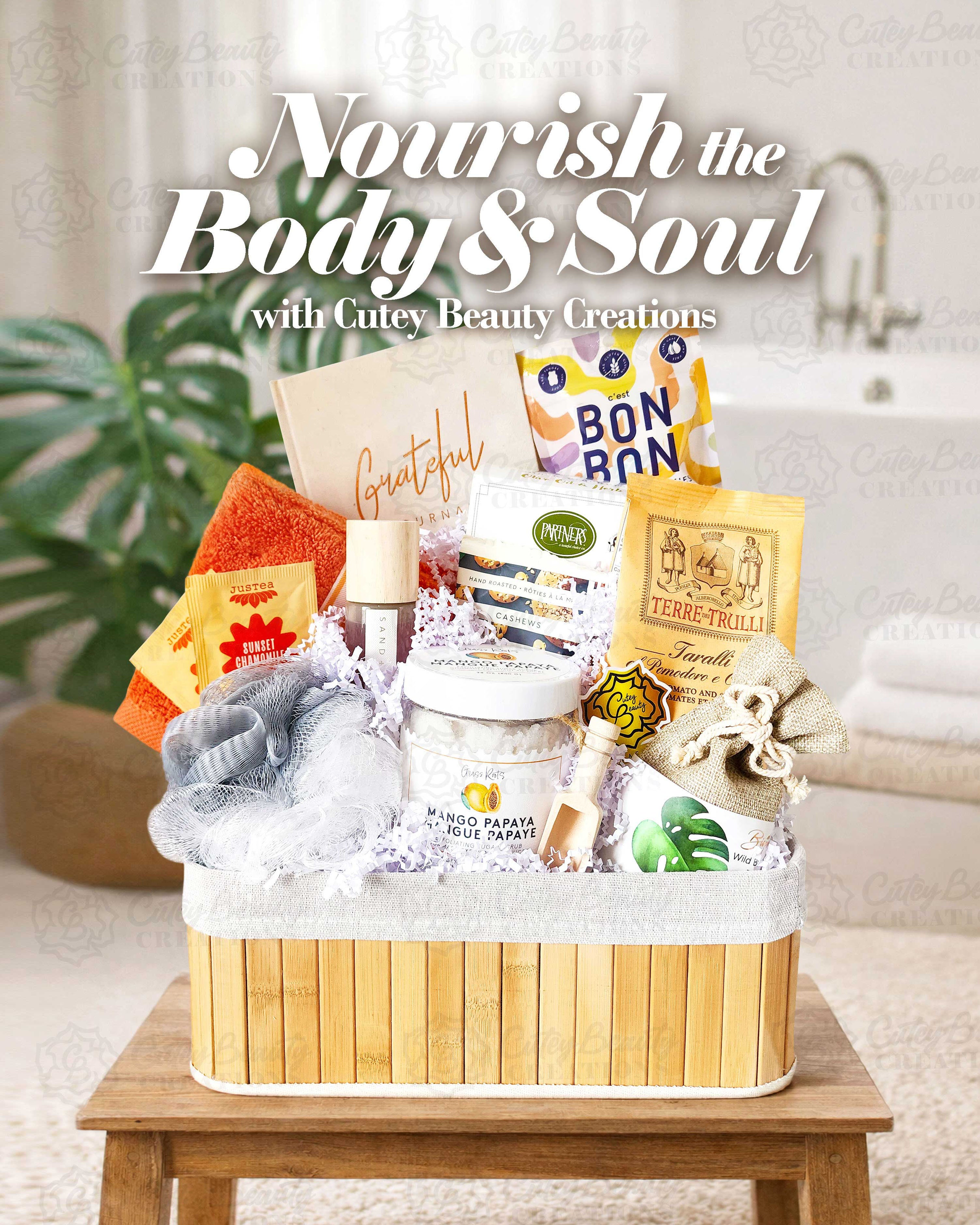 'Spa & Snack' Gift Basket